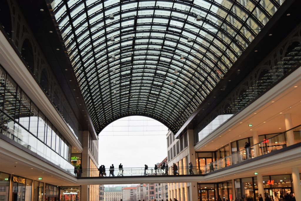 architecture at Mall of Berlin