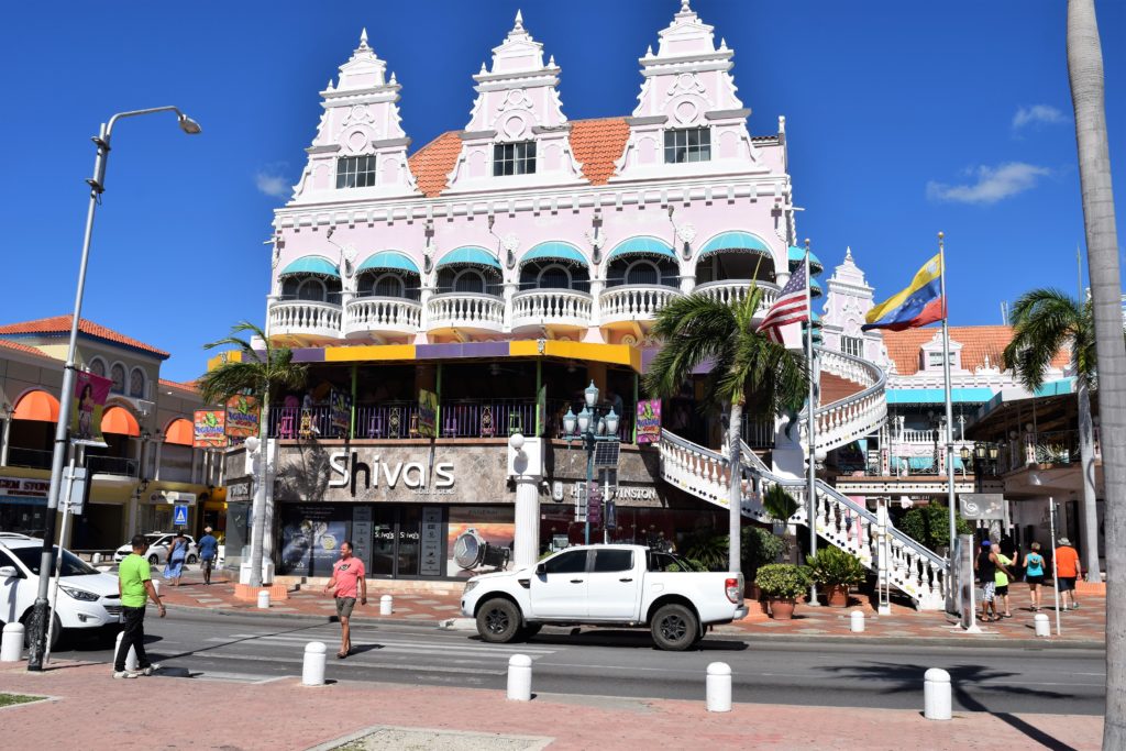 Main strip in Aruba