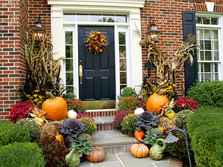 fall front porch